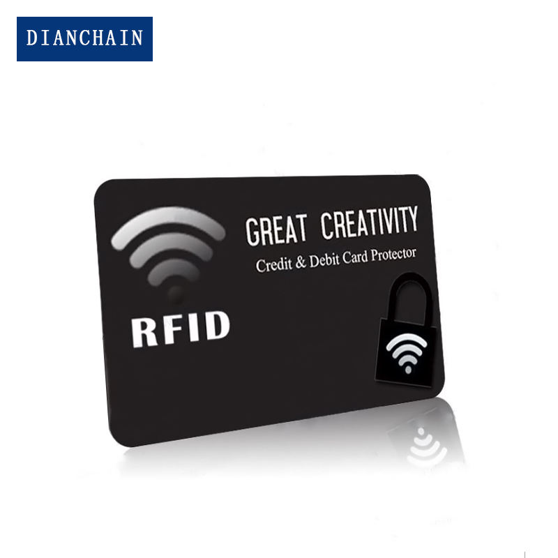 Printable RFID Blocker Card Signal Shield Safety Guard NFC Blocking Protector Card