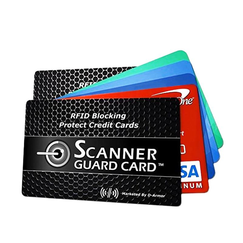 Printable RFID Blocker Card Signal Shield Safety Guard NFC Blocking Protector Card