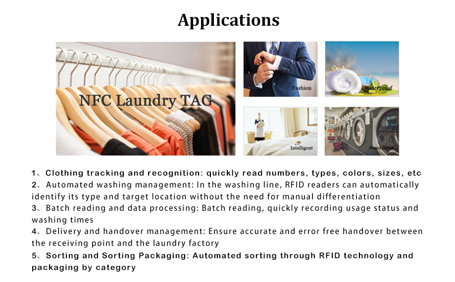 Washable Textile Hotel Woven Washing Management UHF RFID Label