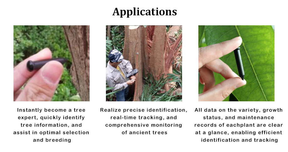 RFID nail tag U9 chip for tree and wood classification RFID tag traceability identification equipment