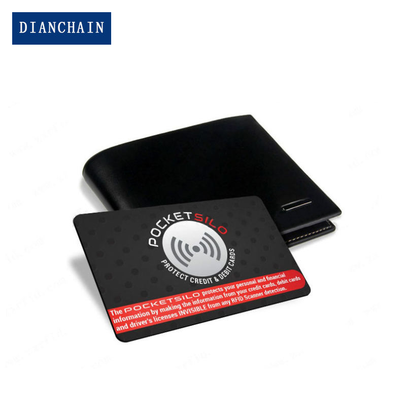 Printable RFID Blocker Card Signal Shield Safety Guard NFC Blocking Protector Card